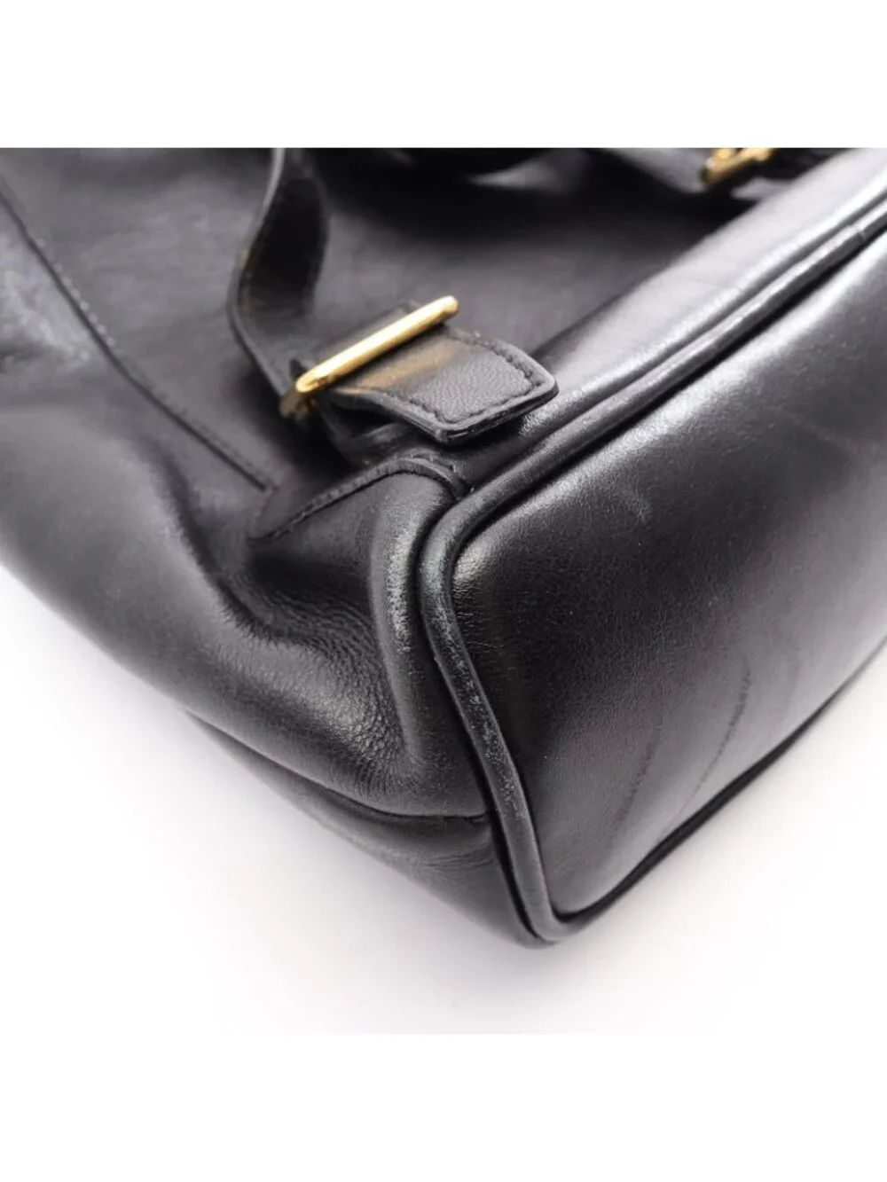 Gucci Backpack Bamboo 003 Black Leather Small